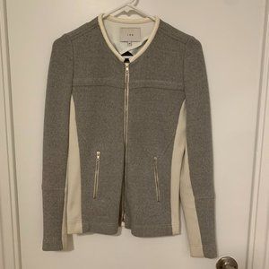 Wool/cotton Jacket with 100% lambskin leather trim by IRO